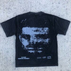 The Weeknd After Hours Till Dawn 2025 Face Tour T Shirt Black Size Medium